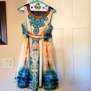 Anthropologie beaded dress Size 0P Bhanuni by Jyoti